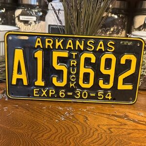 VTG Exp ‘54 Arkansas Truck Single License Plate